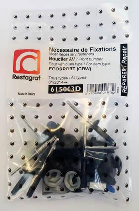 Restagraf Kit Complet 62 Pièces Fixations Bouclier Avant Fiat Tipo (10/2015 → Aujourd'hui) – Réf. 712006D – Qualité Automobile Pro