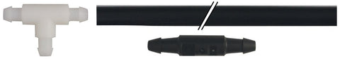 TUYAU LAVE-GLACE Ø 4 mm L = 1,80 M PVC CRISTAL AVEC RACCORDS (ref2273)