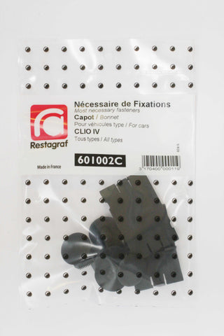 NECESSAIRE DE FIXATIONS POUR CAPOT CLIO IV Tous modèles 10.2012 →