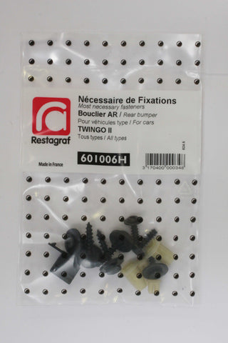 NECESSAIRE DE FIXATIONS POUR BOUCLIER AR TWINGO II Tous modèles 06.2007 → 06.2014