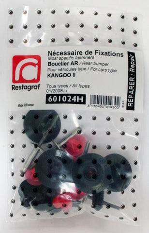 NECESSAIRE DE FIXATIONS POUR BOUCLIER AR KANGOO II Tous modèles 01.2008 →