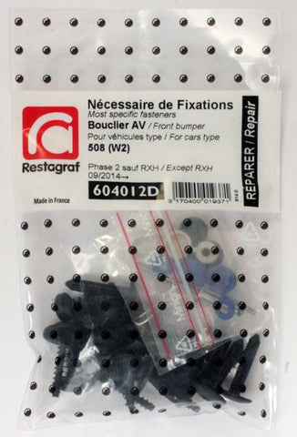 NECESSAIRE DE FIXATIONS POUR BOUCLIER AV 508 (W2) Phase 2 sauf RXH 09.2014 →