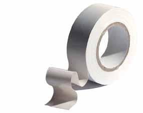 RUBAN ADHÉSIF PVC BLANC 10 m X 19 mm X 0,15 mm ALLONGEMENT 160% (ref6642)